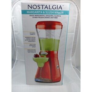 Nostalgia  1 Gal Margarita and Slush Maker -red